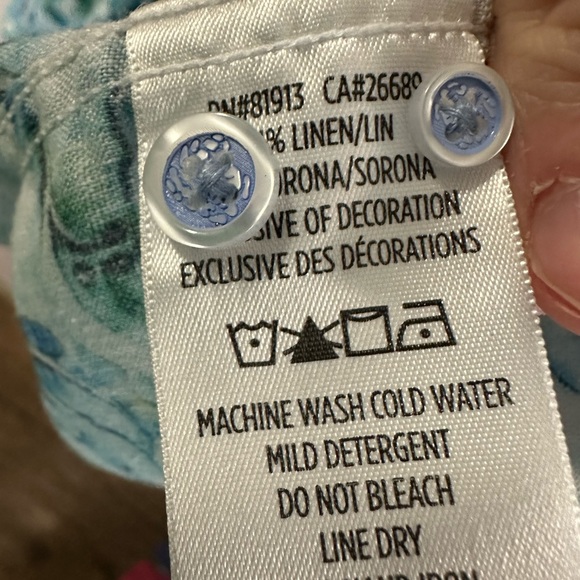 Robert Graham Modern Americana Fuller Tailored linen Blend Fit X-Large Shirt - Picture 6 of 6